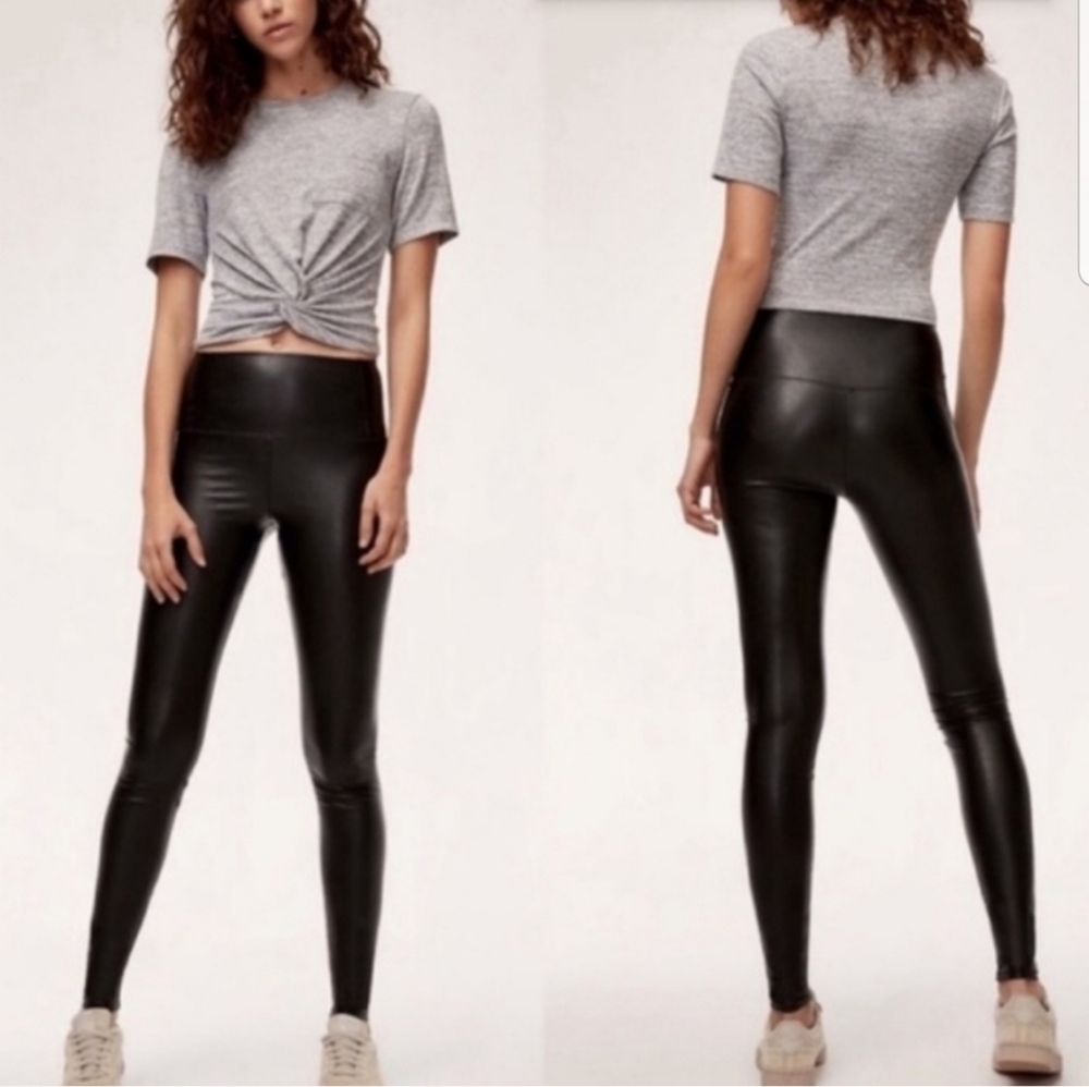 Aritzia Wilfred Free Daria Pant Leather Leggings
